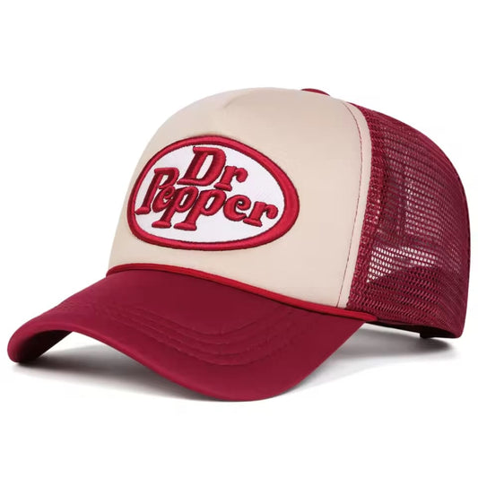 Unisex Dr Prpper Letter Embroidery Baseball Net Caps Spring Summer Outdoor Adjustable Casual Hats Dad Hat Sunscreen Hats